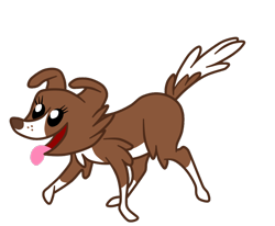 Size: 902x744 | Tagged: safe, artist:gmaplay, winona, dog, g4, cute, female, open mouth, simple background, solo, tongue out, transparent background, vector, winonabetes