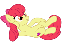 Size: 955x770 | Tagged: safe, artist:gmaplay, apple bloom, earth pony, pony, g4, growing up is hard to do, belly, bow, female, older, older apple bloom, simple background, solo, teeth, transparent background, vector