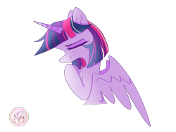 Size: 1600x1200 | Tagged: safe, artist:memengla, twilight sparkle, alicorn, pony, g4, chest fluff, crying, cute, simple background, solo, transparent background, twiabetes, twilight sparkle (alicorn)