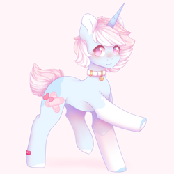 Size: 1800x1800 | Tagged: safe, artist:cofiiclouds, oc, oc only, pony, unicorn, bandaid, solo