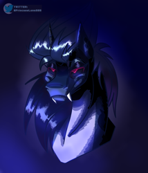 Size: 3000x3500 | Tagged: safe, artist:princessluna325, oc, oc only, oc:redmoon nightmare, alicorn, pony, high res, solo