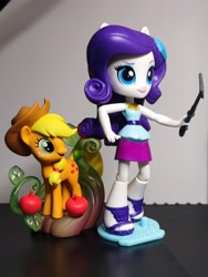 Size: 4344x5792 | Tagged: safe, applejack, rarity, equestria girls, g4, female, lesbian, photo, popmart, ship:rarijack, shipping, toy