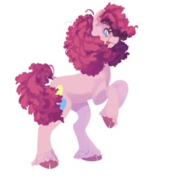 Size: 1961x2000 | Tagged: safe, artist:vivianaruyz, pinkie pie, earth pony, pony, g4, solo, tongue out, unshorn fetlocks