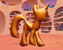 Size: 987x795 | Tagged: safe, twilight sparkle, alicorn, pony, g4, 3d, animated, golden oaks library, twilight sparkle (alicorn), walking