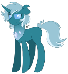 Size: 1436x1559 | Tagged: safe, artist:gallantserver, oc, oc only, oc:spiracle, changepony, hybrid, pony, interspecies offspring, offspring, parent:pharynx, parent:trixie, parents:phartrix, simple background, solo, transparent background