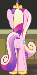 Size: 1490x3027 | Tagged: safe, screencap, princess cadance, alicorn, pony, a flurry of emotions, g4, butt, cropped, female, lovebutt, plot, solo