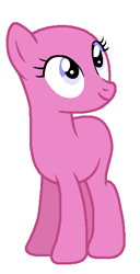 Size: 298x581 | Tagged: safe, artist:tastymintedbyapone, earth pony, pony, friendship is magic, g4, bald, base, female, mare, simple background, white background