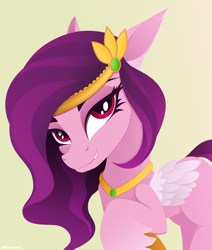 Size: 2320x2736 | Tagged: safe, artist:andaluce, pipp petals, pegasus, pony, g5, adorapipp, cute, female, high res, lineless, lip bite, mare, red eyes, red-eyed pipp, simple background, solo