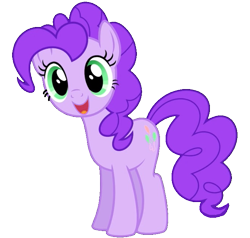 Size: 671x640 | Tagged: safe, artist:pagiepoppie12345, pinkie pie, earth pony, pony, g4, female, hue, linkie pie, long lost sisters, simple background, sister, smiling, transparent background, vector