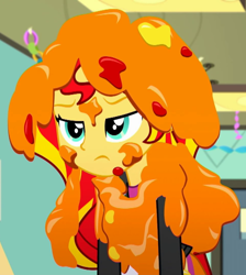 Size: 644x720 | Tagged: safe, screencap, sunset shimmer, equestria girls, g4, my little pony equestria girls: summertime shorts, the art of friendship, cropped, solo