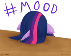 Size: 1400x1100 | Tagged: safe, artist:rockhoppr3, twilight sparkle, alicorn, pony, g4, season 9, the point of no return, facedesk, floppy ears, scene interpretation, simple background, solo, transparent background