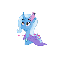 Size: 1920x1728 | Tagged: safe, artist:scarlettpone, trixie, pony, unicorn, g4, female, mare, obtrusive watermark, simple background, solo, starry eyes, transparent background, watermark, wingding eyes