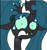 Size: 864x927 | Tagged: safe, artist:jay muniz, edit, queen chrysalis, changeling, changeling queen, pony, ask crinkle bottom chrysalis, g4, cropped, crown, female, floppy ears, frown, funny, jewelry, lip bite, looking at you, pigtails, reaction image, regalia, scared, simple background, solo, sweat, white background