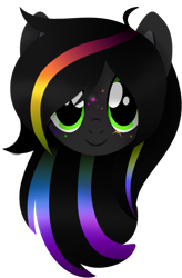 Size: 457x697 | Tagged: safe, artist:tired-horse-studios, oc, oc only, pony, bust, female, mare, portrait, simple background, solo, transparent background