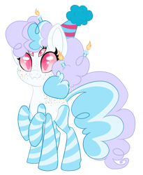 Size: 1228x1500 | Tagged: safe, artist:angei-bites, oc, oc only, monster pony, original species, spiderpony, hat, multiple eyes, multiple legs, party hat, simple background, solo, transparent background