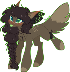 Size: 3982x4063 | Tagged: safe, artist:kurosawakuro, oc, oc only, oc:mishka, earth pony, pony, base used, female, mare, simple background, solo, tongue out, transparent background