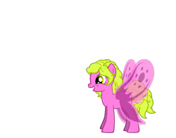 Size: 830x650 | Tagged: safe, artist:brightstar40k, oc, oc only, oc:flutterfly, pony, butterfly wings, ponymaker, simple background, solo, transparent background, wings