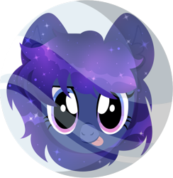Size: 530x542 | Tagged: safe, artist:tired-horse-studios, oc, oc only, pony, bust, female, mare, portrait, simple background, solo, tongue out, transparent background