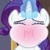 Size: 480x480 | Tagged: safe, screencap, rarity, pony, unicorn, g4, sweet and elite, blushing, cropped, female, low quality, mare, puffy cheeks, solo