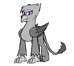 Size: 2000x1800 | Tagged: safe, artist:somber, oc, oc only, griffon, fallout equestria, fallout equestria: longtalons, female, griffon oc, solo