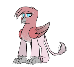 Size: 2600x2340 | Tagged: safe, artist:somber, oc, oc only, griffon, fallout equestria, fallout equestria: longtalons, female, griffon oc, high res, solo