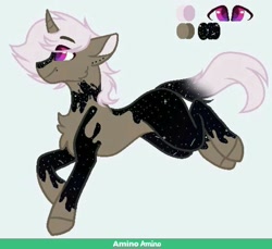 Size: 1024x940 | Tagged: safe, artist:maryhoovesfield, oc, oc only, pony, unicorn, chest fluff, horn, reference sheet, smiling, solo, unicorn oc