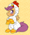 Size: 720x847 | Tagged: safe, artist:therainbowtroll, scootaloo, chicken, pegasus, pony, g4, angry, animal costume, chicken suit, clothes, costume, cute, cutealoo, female, grumpaloo, madorable, scootachicken, silly, silly pony, socks, solo, striped socks