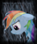 Size: 1662x2000 | Tagged: safe, artist:praisecastiel, rainbow dash, pegasus, pony, g4, bust, crying, fanart, portrait, rain, sad, solo, text, vent art, wet, wet mane