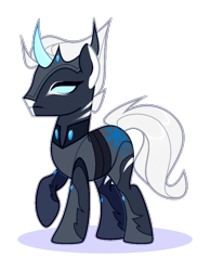 Size: 840x1083 | Tagged: safe, artist:yukiiichi, oc, oc only, pony, robot, robot pony, simple background, solo, transparent background