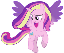 Size: 7652x6400 | Tagged: safe, artist:laszlvfx, princess cadance, pony, g4, absurd resolution, alternate hairstyle, base used, simple background, solo, teen princess cadance, transparent background, vector, younger