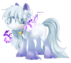Size: 3716x3283 | Tagged: safe, artist:sorasku, oc, oc only, oc:kishi (pandorasia), earth pony, pony, female, flower, flower in hair, high res, mare, simple background, solo, transparent background
