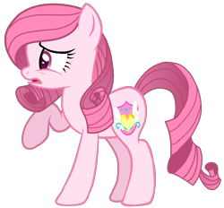 Size: 1090x1013 | Tagged: safe, artist:guruyunus17, oc, oc only, oc:annisa trihapsari, earth pony, pony, base used, earth pony oc, female, mare, not rarity, open mouth, pink body, pink eyes, pink hair, sad, sad pony, simple background, solo, transparent background, vector