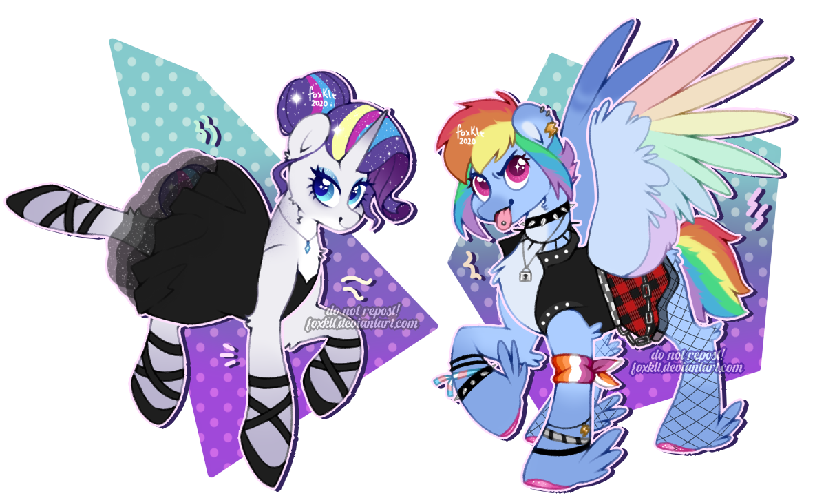 2544685 - safe, artist:foxklt, rainbow dash, rarity, pegasus, pony,  unicorn, g4, clothes, female, gender headcanon, headcanon, jacket, lesbian,  lesbian pride flag, pride, pride flag, sexuality headcanon, ship:raridash,  shipping, skirt, trans female ...