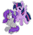 Size: 1025x1101 | Tagged: safe, twilight sparkle, oc, oc:krya, alicorn, pony, unicorn, g4, :p, cute, flying, hooves up, ocbetes, png, simple background, sitting, sticker, tongue out, transparent background, twilight sparkle (alicorn)