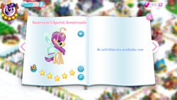 Size: 1920x1080 | Tagged: safe, gameloft, screencap, lake wind, twilight sparkle, breezie, g4