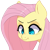 Size: 850x850 | Tagged: safe, artist:h-hrukii, artist:hrukii, fluttershy, pony, g4, :t, blushing, bust, colored pupils, cute, female, looking down, mare, portrait, scrunchy face, shyabetes, simple background, solo, three quarter view, transparent background
