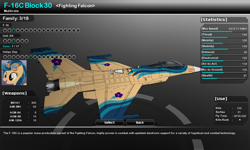 Size: 1280x768 | Tagged: safe, artist:lonewolf3878, indigo zap, pony, g4, aircraft, f-16 fighting falcon, game screencap, jet, plane, skins, vector thrust, video game