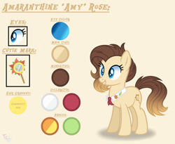 Size: 1280x1052 | Tagged: safe, artist:purplepotato04, oc, oc only, oc:amaranthine rose, earth pony, pony, female, mare, offspring, parent:doctor whooves, parent:roseluck, parents:doctorrose, solo