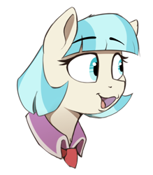 Size: 462x528 | Tagged: safe, artist:neighday, coco pommel, earth pony, pony, g4, bust, female, mare, meme, pogchamp, poggers, simple background, solo, transparent background