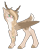 Size: 1387x1667 | Tagged: safe, artist:fluxittu, oc, oc only, deer, deer pony, original species, peryton, female, simple background, solo, transparent background