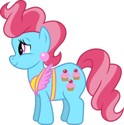 Size: 4000x4039 | Tagged: safe, artist:jeatz-axl, cup cake, earth pony, pony, g4, absurd resolution, female, mare, simple background, solo, transparent background, vector