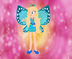 Size: 812x663 | Tagged: safe, artist:selenaede, artist:user15432, fairy, human, equestria girls, g4, barely eqg related, base used, base:selenaede, blue dress, blue wings, charmix, clothes, crossover, crown, dress, ear piercing, earring, equestria girls style, equestria girls-ified, fairy princess, fairy wings, fairyized, jewelry, magic winx, nintendo, piercing, princess rosalina, rainbow s.r.l, regalia, rosalina, shoes, solo, sparkly background, super mario bros., wings, winx, winx club, winxified