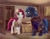 Size: 4200x3300 | Tagged: safe, artist:viwrastupr, roseluck, oc, oc:spark gap, bat pony, earth pony, pony, fanfic:fine print, g4, bat pony oc, bed, belt, closet, clothes, costume, duo, fanfic art, nightmare night costume, saddle, sally skellington, tack, the nightmare before christmas