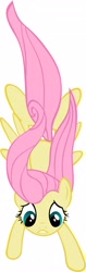 Size: 1293x4096 | Tagged: safe, artist:pangbot, fluttershy, pegasus, pony, a dog and pony show, g4, falling, female, mare, simple background, solo, vector, white background