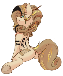 Size: 1960x2364 | Tagged: safe, artist:beardie, oc, oc only, oc:hyra glyph, earth pony, pony, butt, chest fluff, cute, eye clipping through hair, female, looking at you, looking back, looking back at you, mare, plot, simple background, solo, spread legs, spreading, transparent background, underhoof