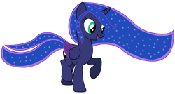 Size: 10702x5724 | Tagged: safe, artist:laszlvfx, princess luna, pony, g4, absurd resolution, simple background, solo, transparent background, vector, younger