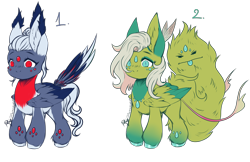 Size: 2834x1833 | Tagged: safe, artist:minelvi, oc, oc only, pegasus, pony, :p, augmented tail, base used, duo, ear fluff, impossibly large ears, pegasus oc, signature, simple background, tongue out, transparent background, two toned wings, wings