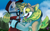 Size: 1920x1200 | Tagged: safe, artist:brainiac, derpibooru exclusive, oc, oc only, oc:benji (pokemon), oc:gray star, earth pony, yamper, semi-anthro, arm hooves, commission, duo, female, mare, pokemon sword and shield, pokémon, pokémon trainer