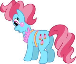 Size: 4739x4000 | Tagged: safe, artist:jeatz-axl, cup cake, earth pony, pony, g4, butt, female, mare, plot, simple background, solo, transparent background, vector