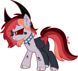 Size: 2360x2150 | Tagged: safe, artist:kurosawakuro, oc, oc only, hybrid, pony, base used, high res, offspring, parent:lord tirek, simple background, solo, transparent background